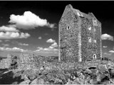Digital Image (Monochrome) 3rd Smailholm Tower by John Forsyth